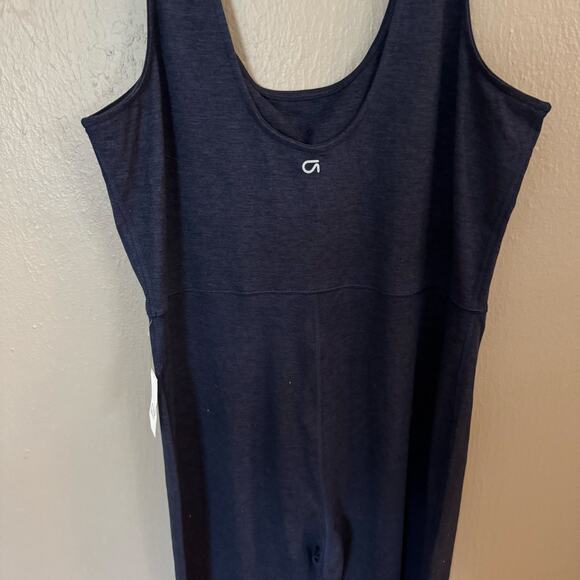 NWT GAP FIT Navy Blue Size Large casual workout jumpsuit scoop neck - Picture 6 of 7